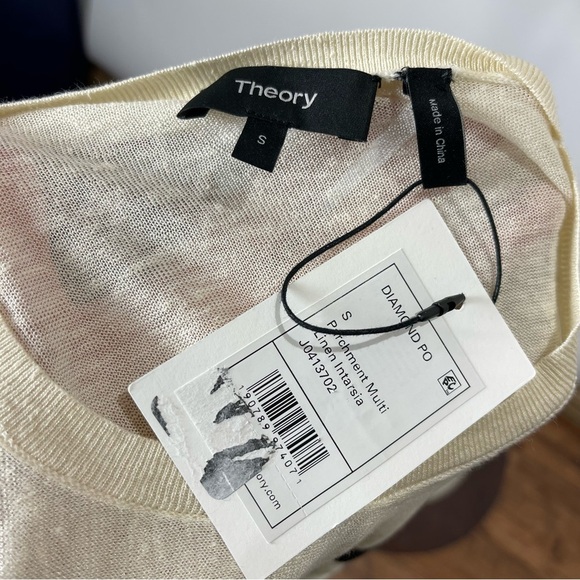 Theory Diamond Argyle linen sweater - Picture 5 of 5